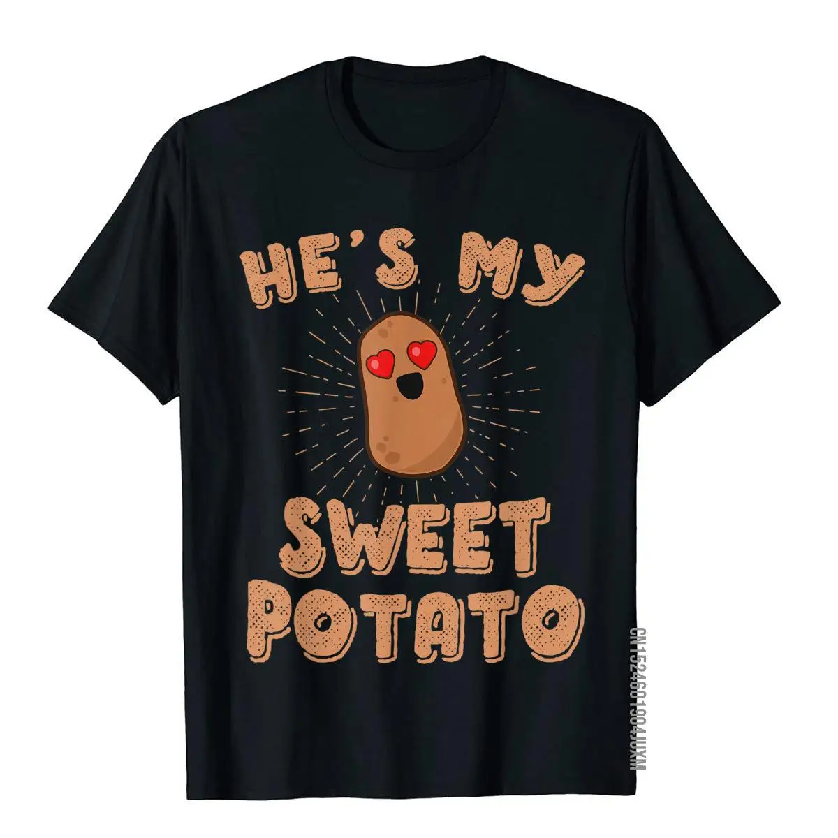 

He's My Sweet Potato Couples T-Shirt Girlfriend Boyfriend T-Shirt Cotton Top T-Shirts For Men Hip Hop Tops Tees Customized