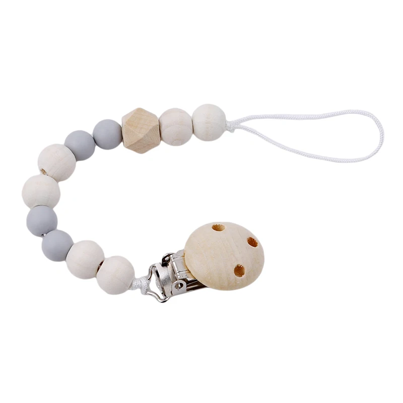 Деревянные зажимы для соски нетоксичные держатель Прорезыватель зубов игрушка