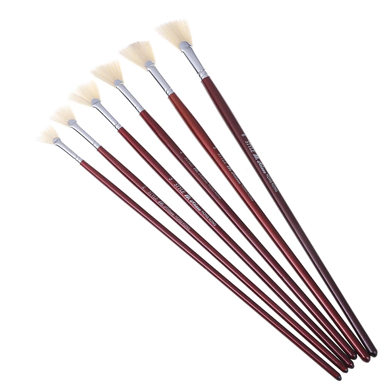 1 шт./6 шт. Красный Держатель для ручек кисть краски разные размеры щетки веера