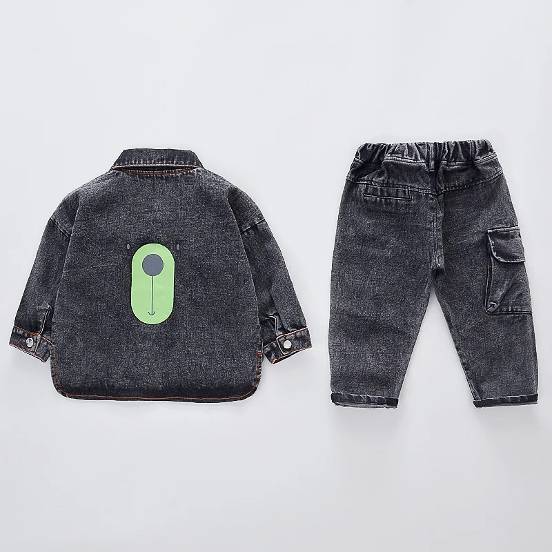 Baby Boys Spring Autumn Children Denim Clothes Jacket Pants 2Pcs/sets Infant Out Kids Fashion Toddler Casual Clothing Tracksuits