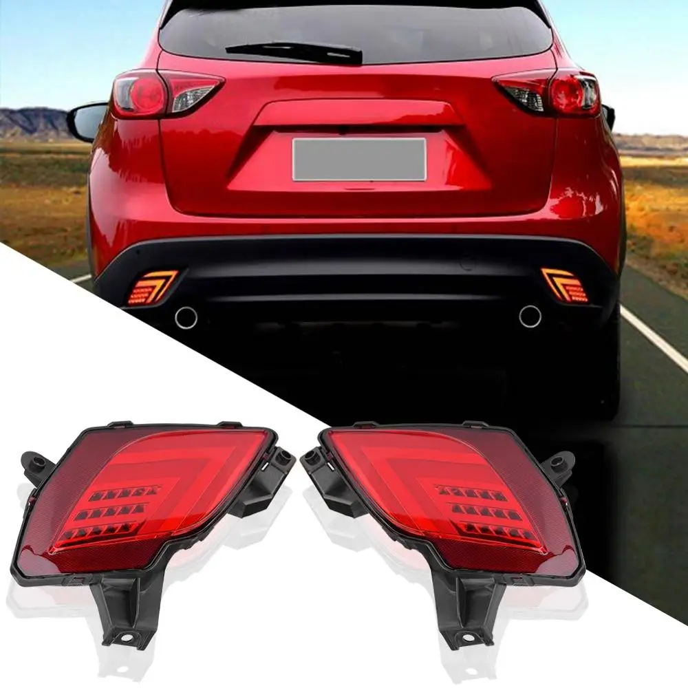 ECAHAYAKU 2 шт. для Mazda CX-5 2015 2016 Многофункциональный Автомобильный светодиодный фонарь