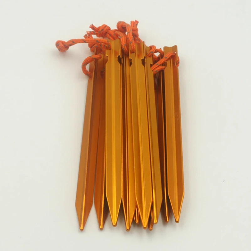 Набор из веревки для палатки 4 мм толстые светоотражающие и 10 отражающих гвоздей 1