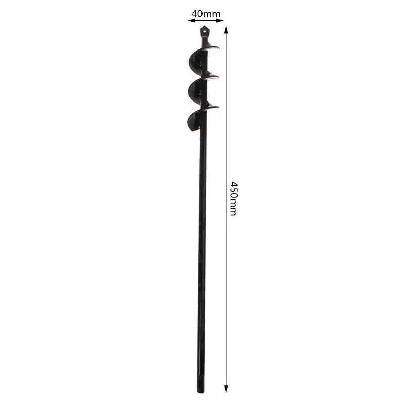 

Black Home Yard Garden Flower Plant Farm Planting Auger Digger Twist Spiral Bit Digging Holes Drill Bit Tools C90D