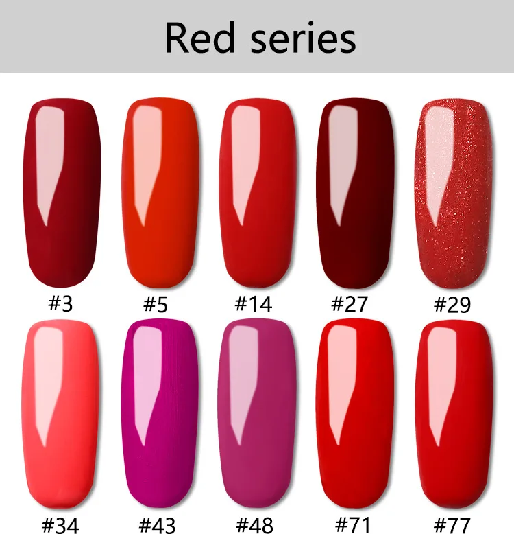 Soak Off Nail Gel Polish 7.5ML Hybrid Wine Red Series Art UV LED Varnishes Lacquer Long-Lasting | Красота и здоровье