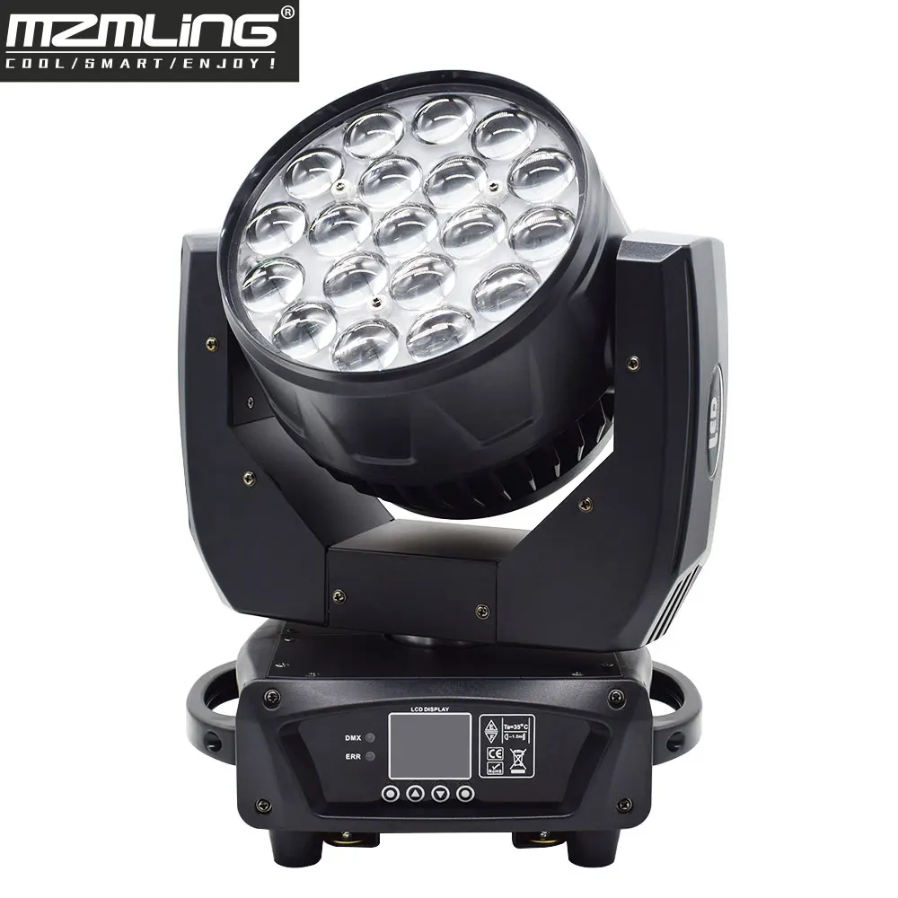 19x15w светодиодный RGBW 4в1 Wash/Zoom светильник DMX512 Moving Head Профессиональный