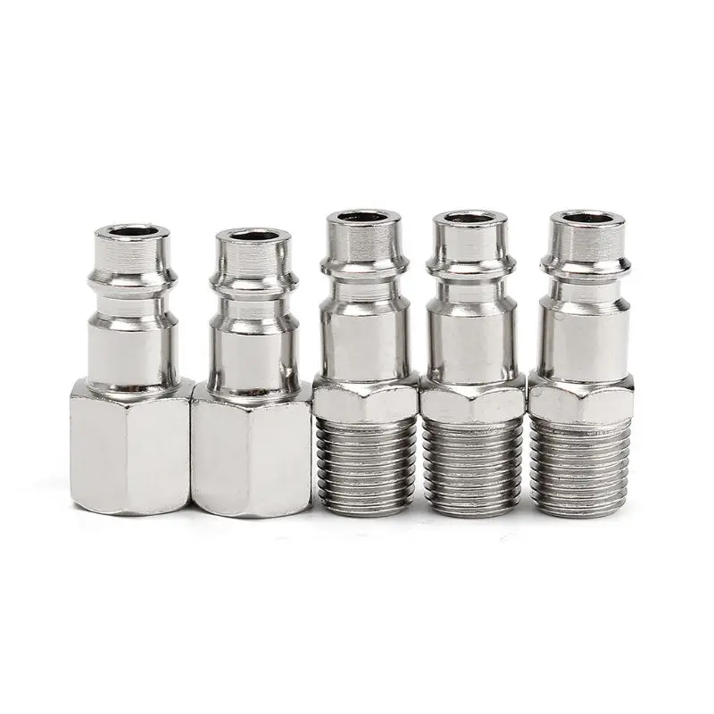 

5Pcs 1/4" BSP Femal/Male Air Line Hose Coupler Connector Quick Release Fittings K3KD