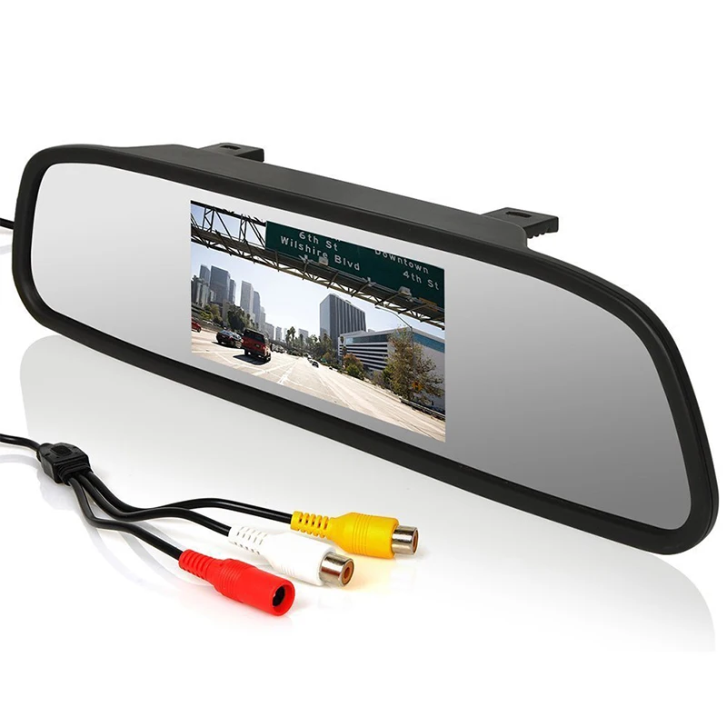 4.3 inch Car HD Rearview Mirror Monitor Video Auto Parking Assistance LED Night Vision Reversing Rear View Camera | Автомобили и