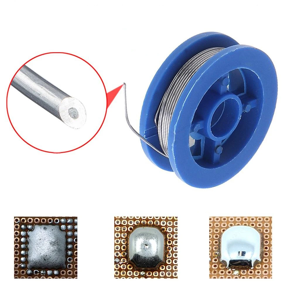 Оловянная проволока 0 8 мм для пайки с расплавленным канифольным ядром