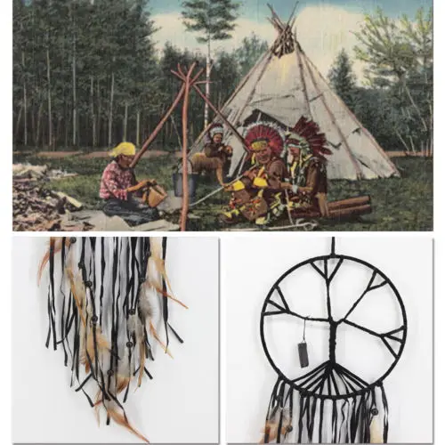 Ловец снов Древо жизни колокольчики ветра домашний автомобильный Декор ручной