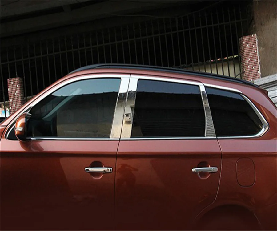 Оконные наличники из нержавеющей стали, обшивка крышки для Mitsubishi ASX 2012