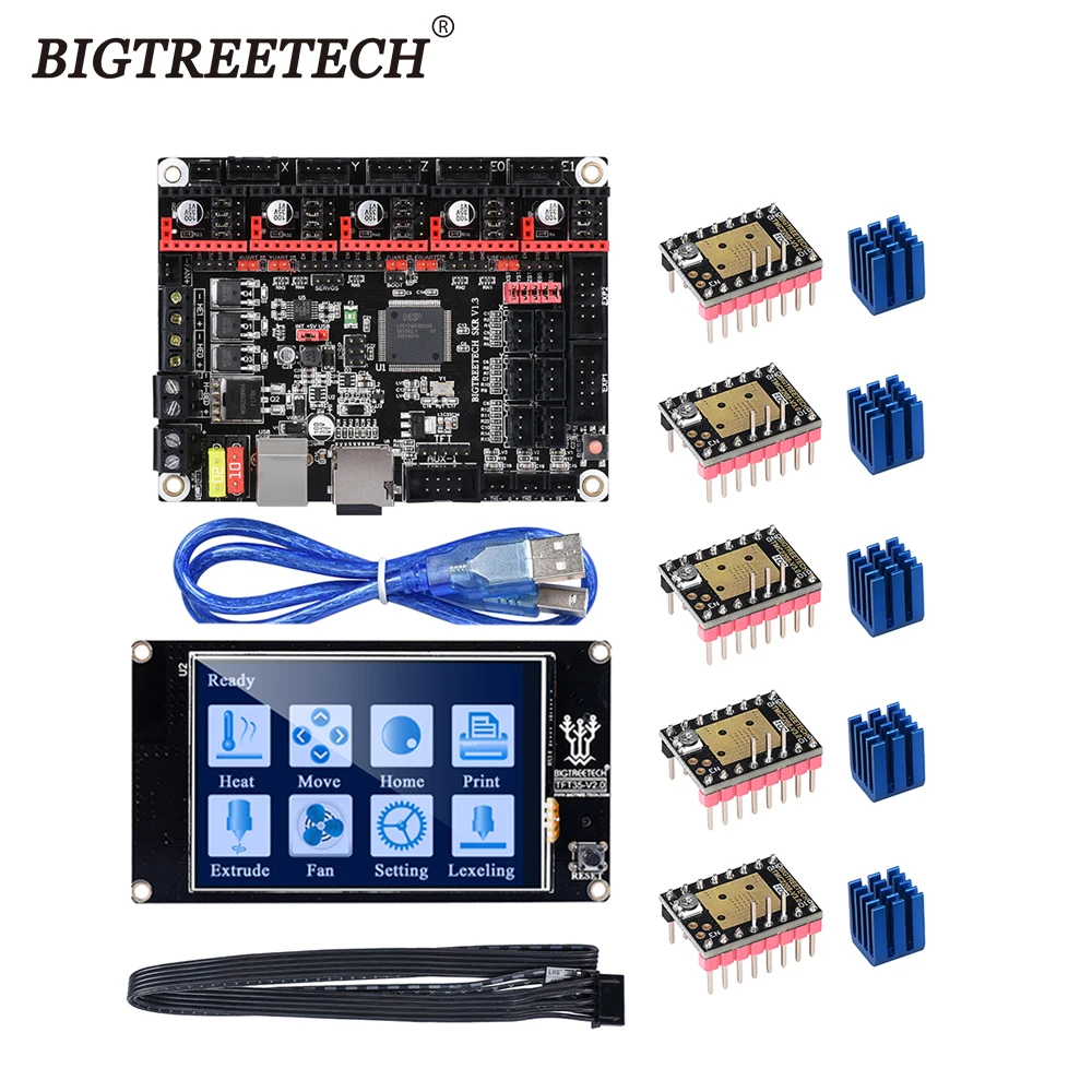 Плата BIGTREETECH SKR V1.3 Smoothieboard 32 бит + BLTouch TMC2208 TMC2130 TFT35 V2.0 сенсорный экран VS MKS Gen L