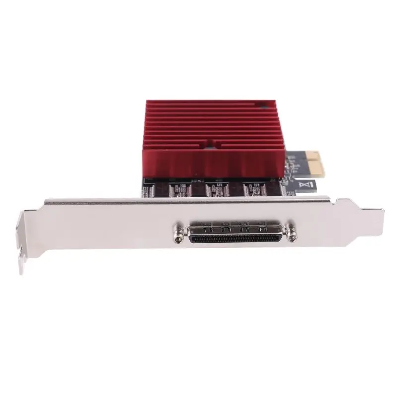 

LX0B 8 Port PCIE to DB9 RS232 Serial Riser Card Controller Express Extension Cards Converter Adapter