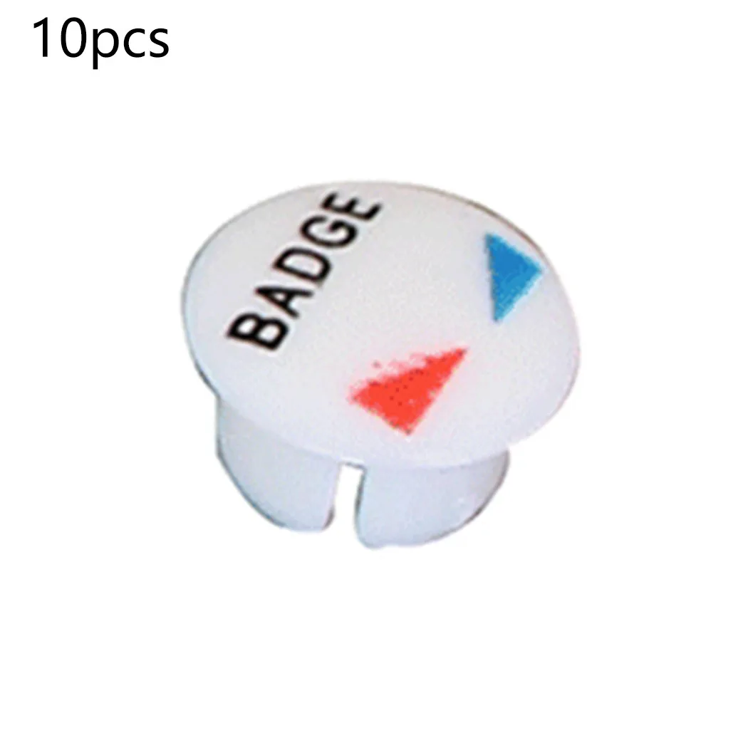 

10pcs Faucet Handle Accessories Hot And Cold Water Signs Kitchen Bathroom Mixer Tap Indicate For Holes With A Diameter Of 7mm