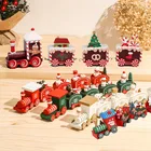 Рождественское деревянное украшение в виде поезда, Рождественское украшение для дома, подарок Санта-Клауса, Рождественский и новогодний декор, 2022 год