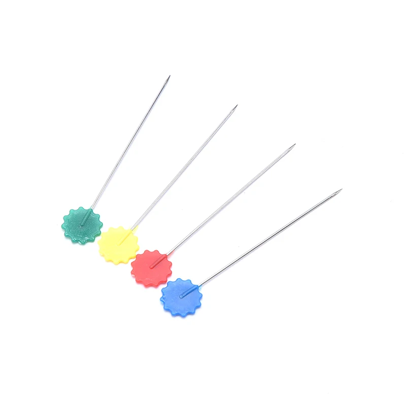 80 шт/100 шт Разноцветные булавки для шитья и пэчворка цветочные бутоны шпильки