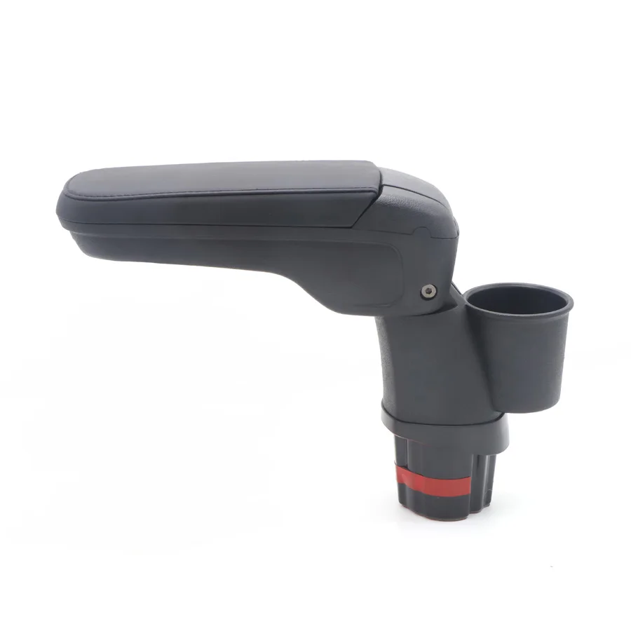 Кожаный подлокотник коробка для хранения с подстаканником шкафчик центральный