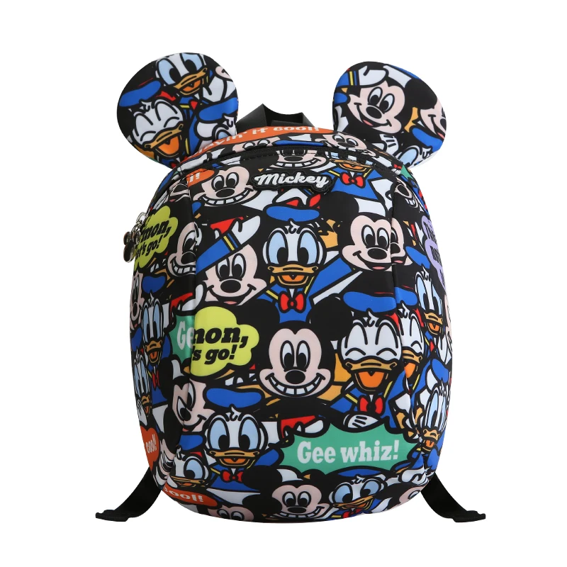 Disney Детский рюкзак От 1 до 3 лет Детские сумки стильная футболка с изображением