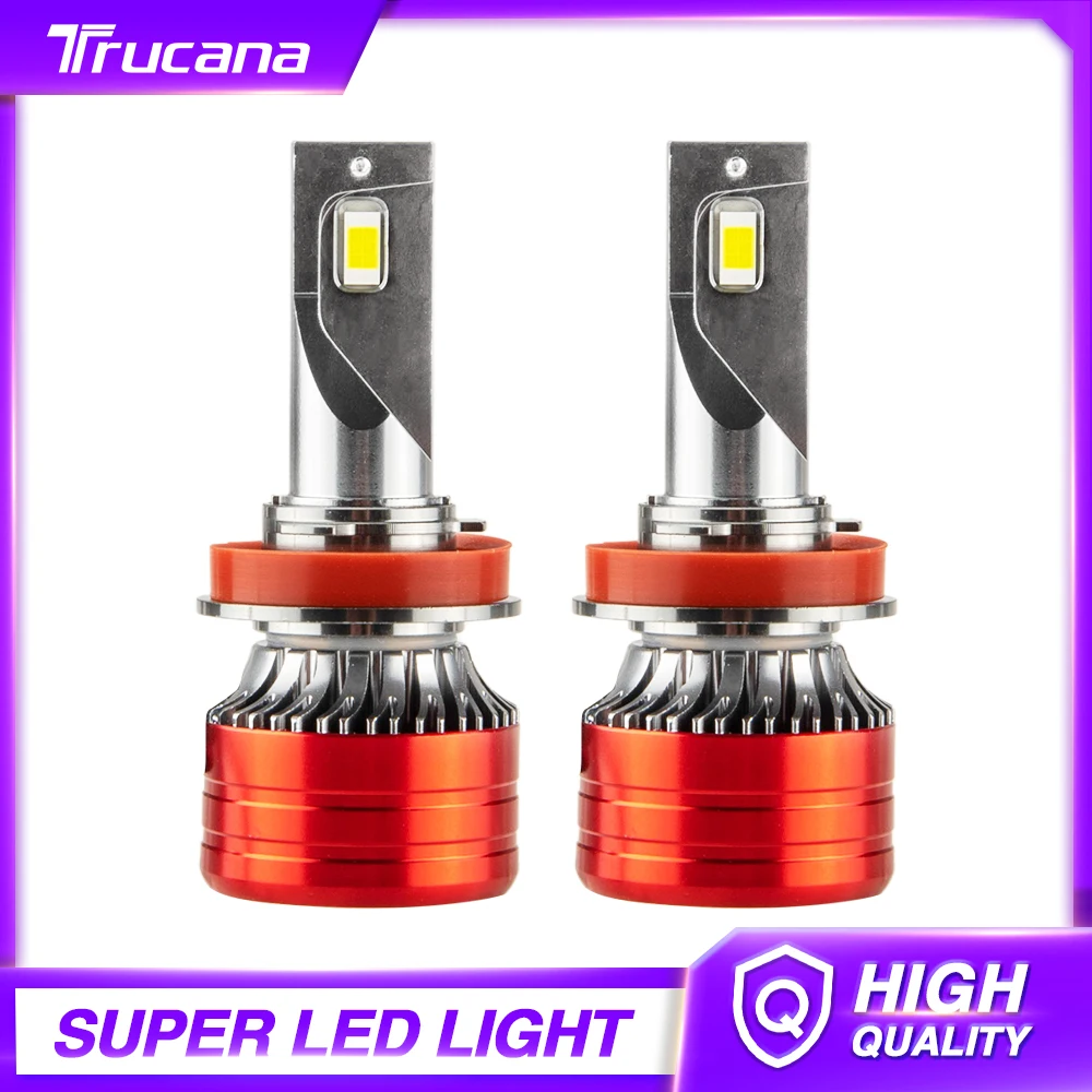 

Trucana Canbus 15000LM H4 Led Headlight Bulbs H1 H7 LED H11 9005 HB3 9006 HB4 Led Headlamp for Car 12V 48W 6500K Auto Fog Light