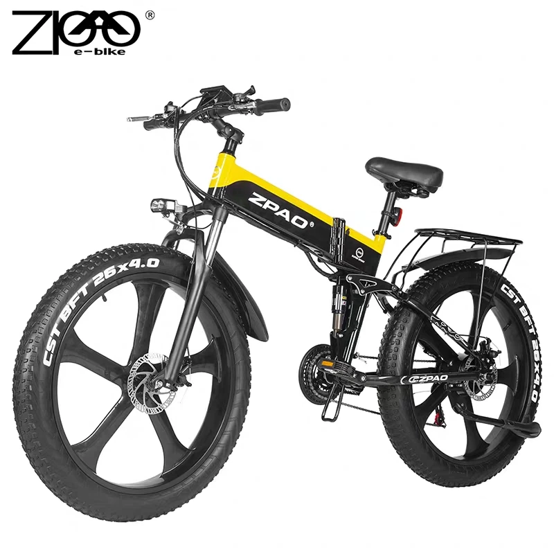 Verkaufen Elektrische Bike 26 Zoll Fett Bike E Bike 1000W Gefaltet Elektrische Fahrrad Elektronische Bikes 48V Berg Elektrische Fahrräder
