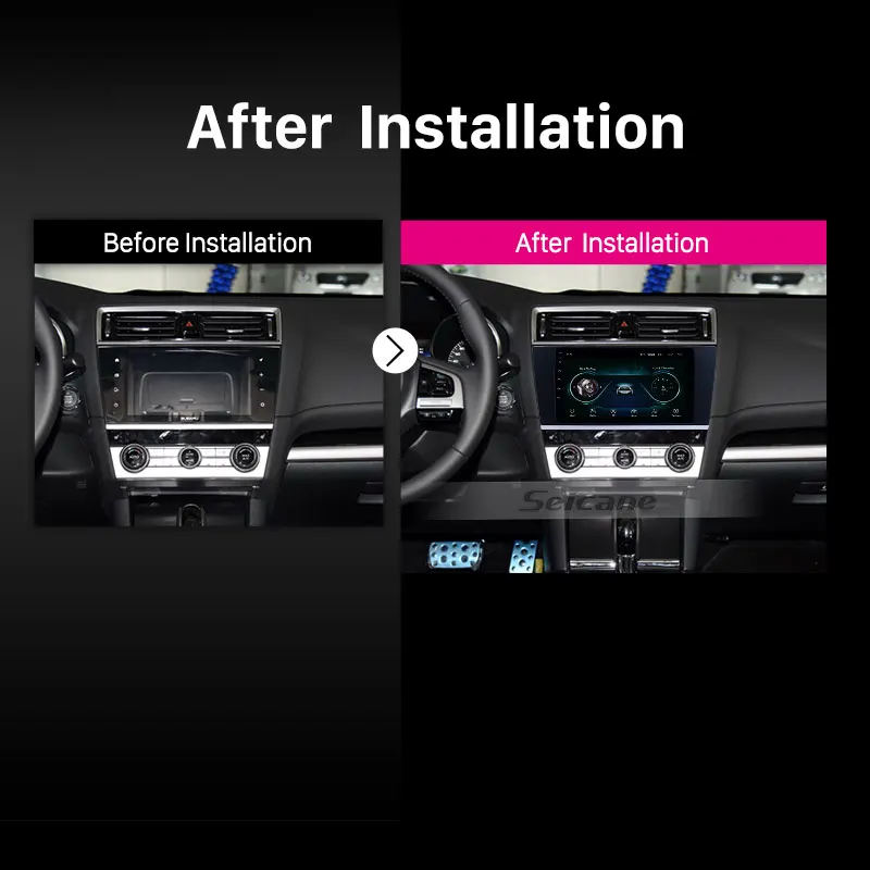 Автомобильный мультимедийный плеер Seicane 9 дюймов Android 1 GPS для Subaru Legacy 2015 2016 2017 2018