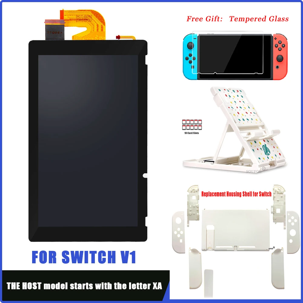

Original For Nintend Switch Accessories for NS Console Lcd Display + Touch Screen Full Screen Assembly Replacement Housing Case