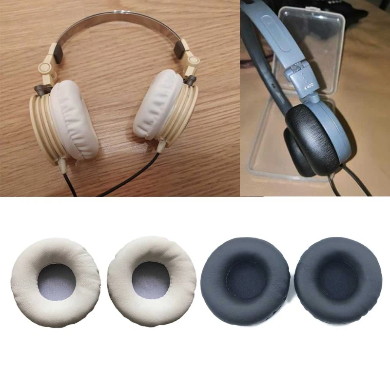 

Soft Breathable Earphone 55mm Ear Pads Foam Replacement Earmuffs Compatible with AKG K420 K430 LE-K416P Y30 K404