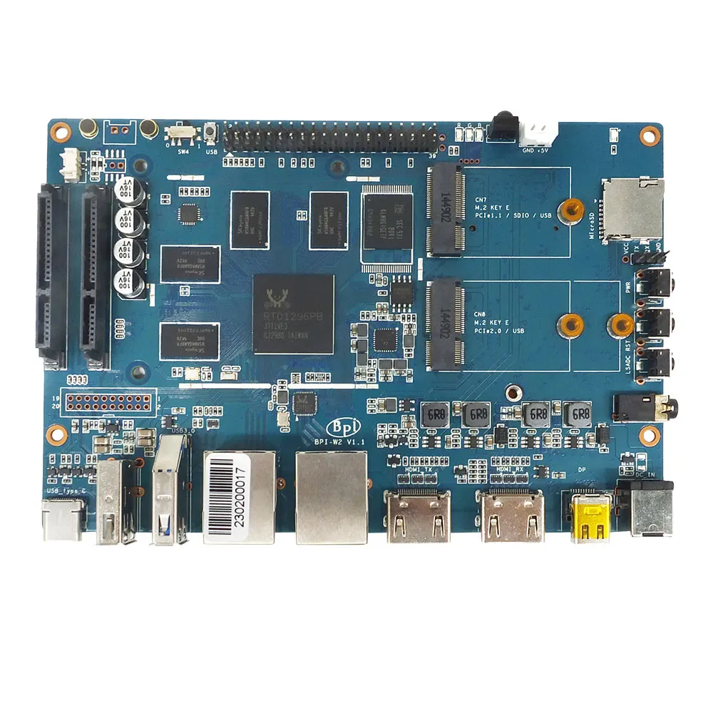 Умный роутер Banana pi BPI W2 с дизайном Realtec RTD1296 подходит для домашних развлечений