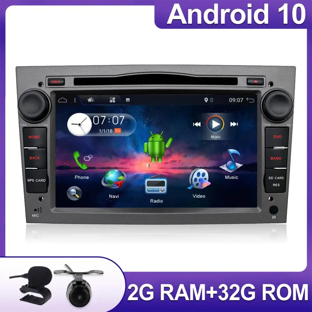 Автомагнитола Bosion мультимедийный DVD плеер на Android 10 с gps для Vauxhall Opel Astra H G Vectra Antara