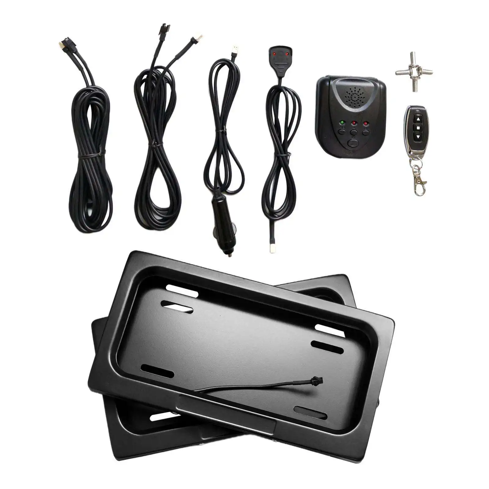 

US Скрытая крышка затвора Скрытая Рамка Номерного Знака Комплект кронштейнов для автомобиля