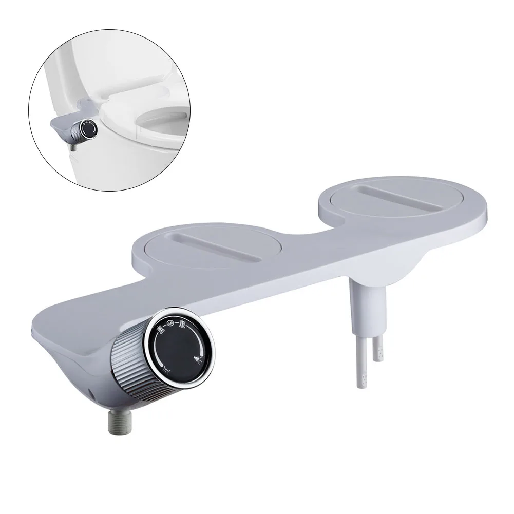 

Non-Electric Hygiene Toilet Manual Bidet Butt Washing Adjustable Tool Cold Water Self-cleaning Home Easy Install Dual Nozzle