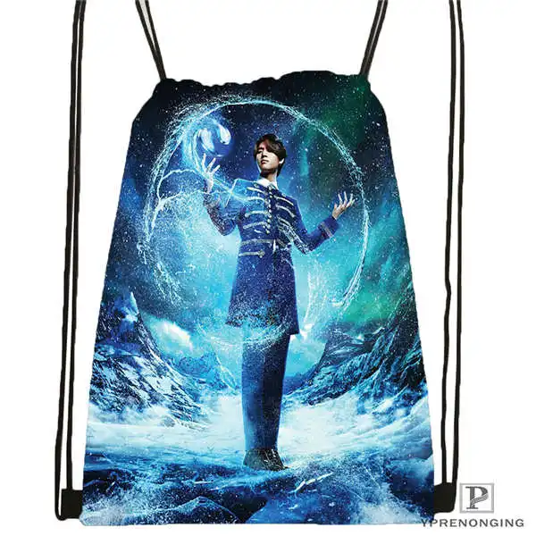 Drawstring Backpack Custom big bang(45) походная сумка на шнурке милый рюкзак для детей(черная спинка) 31x40 см#180612-03-big bang - Цвет: Drawstring Backpack