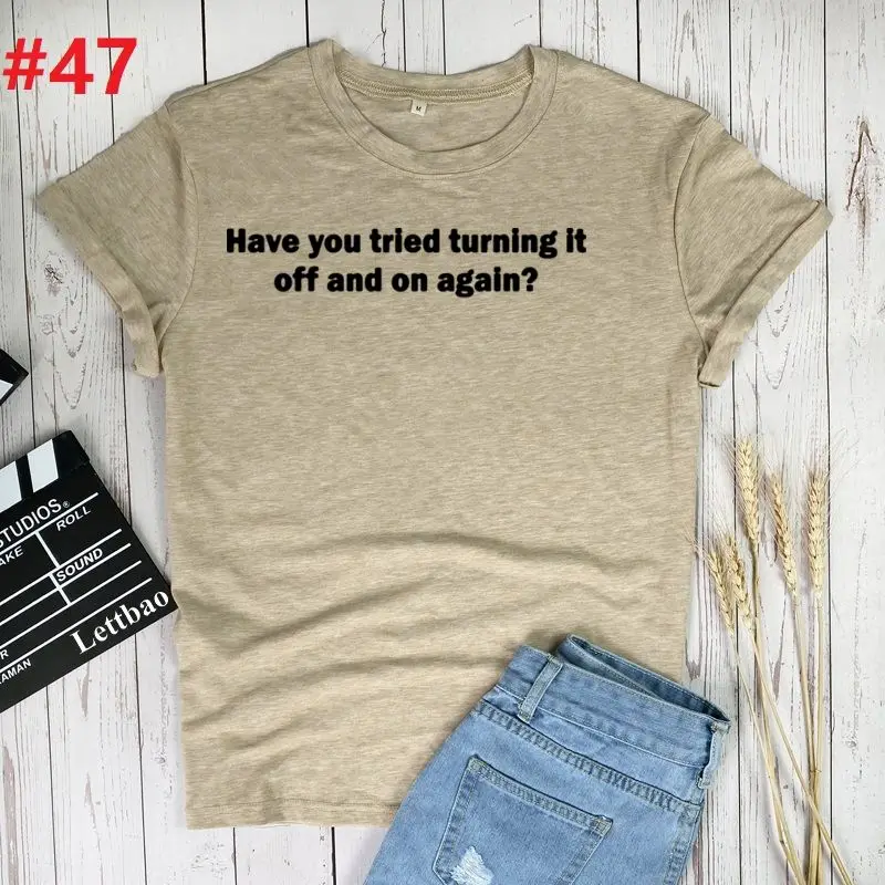 

Have You Tried Women T Shirt Funny Printed Loose T Shirt Short Sleeve Cute Tees Female Graphic Tops Women Loose