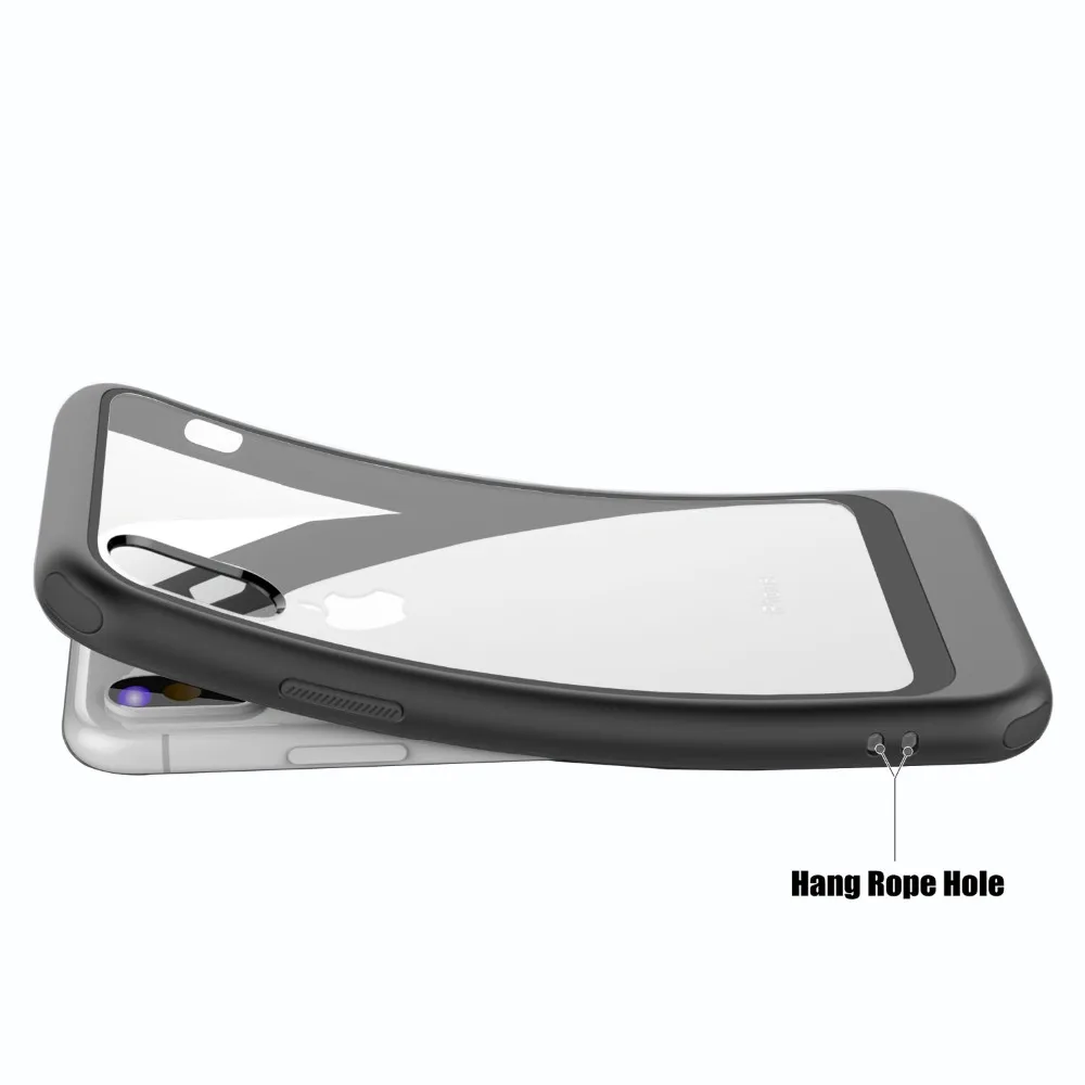 Чехол для iPhone XS Max XR XS X 7 8 Plus, хит цвета, 2 в 1, комбинированный прозрачный акриловый защитный чехол, защитный чехол для iPhone 11 Pro 11 Pro Max