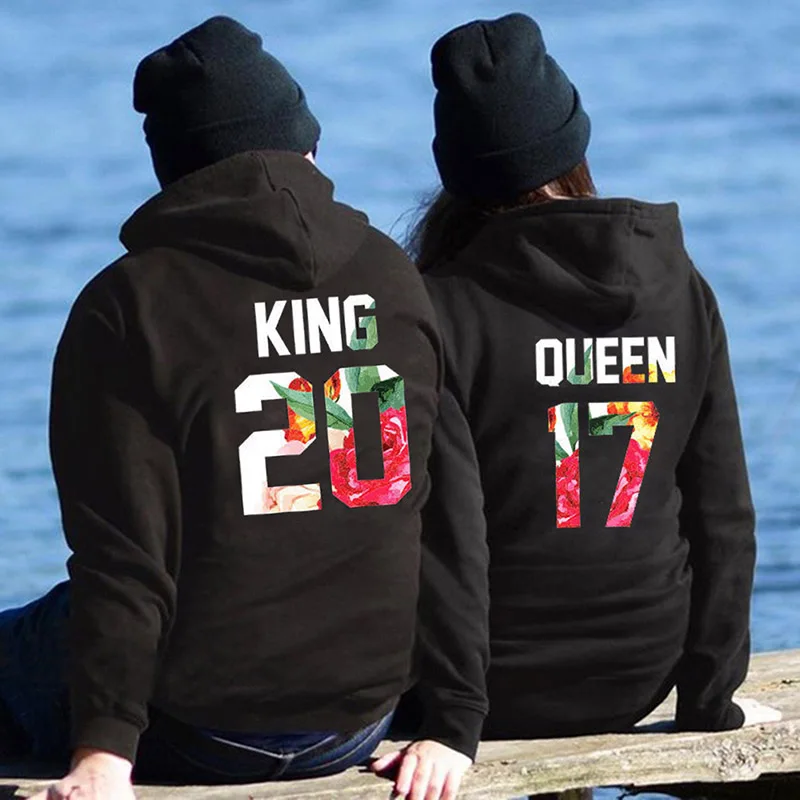 QUEEN KING Poker толстовки для пар осень зима для женщин мужчин хараджуку свитшот с капюшоном женский длинный рукав повседневные Пуловеры Топы