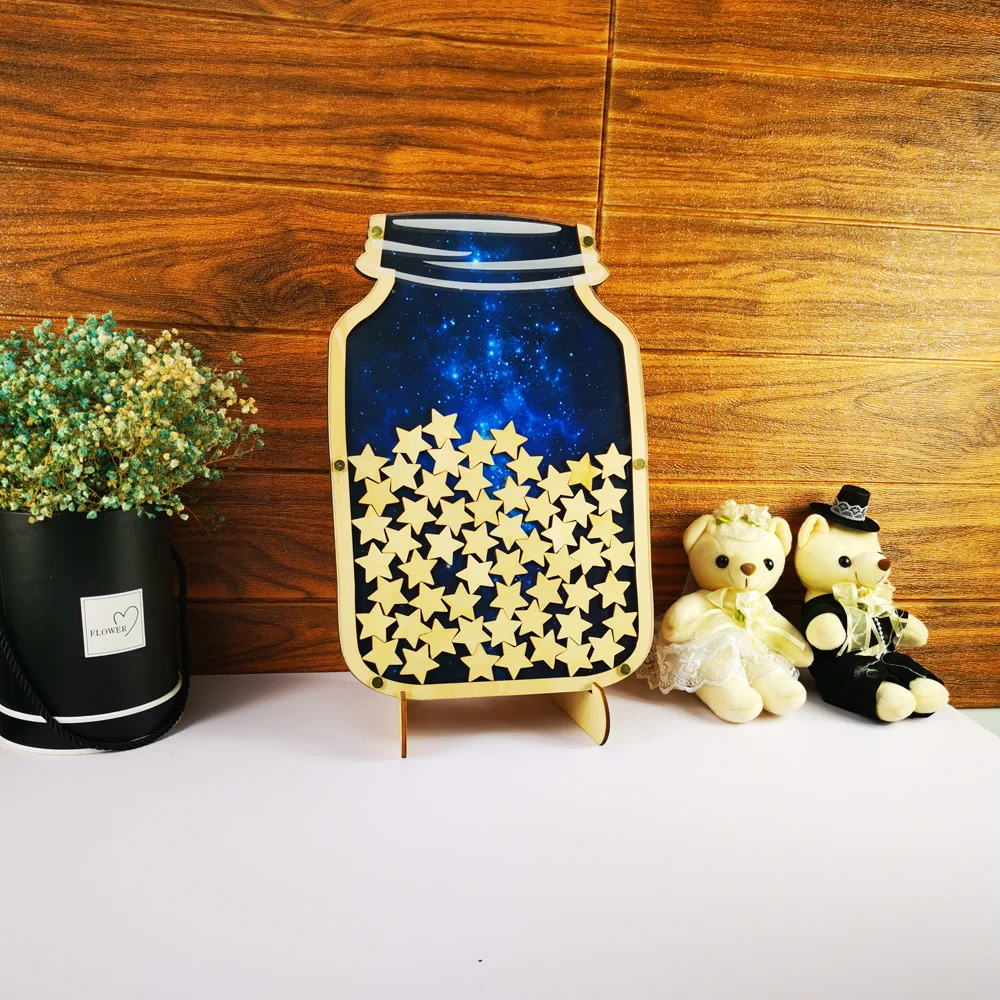 Индивидуальная Свадебная банка Mason jar гостевая книга подвесная шкатулка