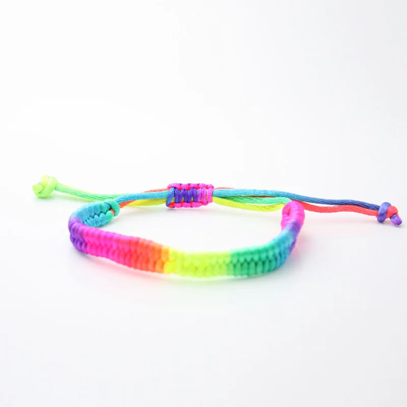 Дропшиппинг обертывание гей гордыня Радуга браслет любовь дружба подарки