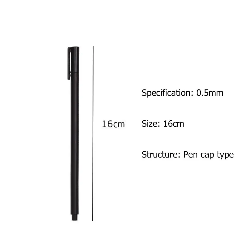 

2021 Hot Black Signing Pen Office Supplies Gel pen Metal Feel Gel Pen Creativity Water-based Pen Drop shipping Office Supplies