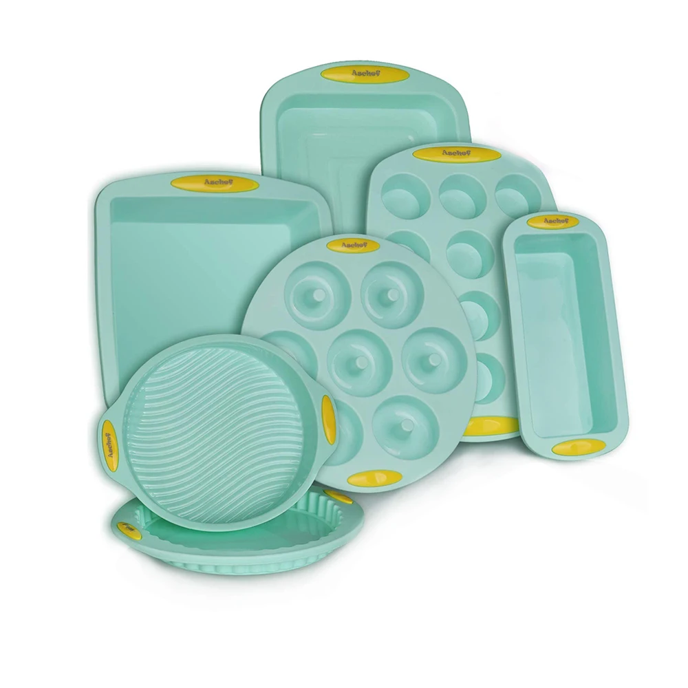 

Round Shape Cake Silicone Mold Kitchen Bakeware Cookie Bread Loaf Pizza Pie Toast Tray DIY Molds Baking tools
