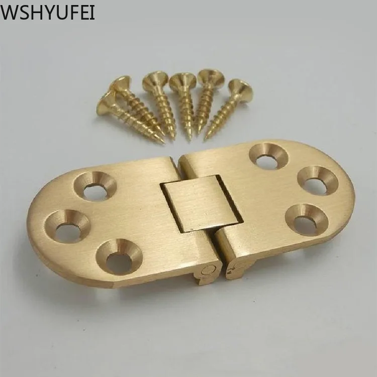 4 шт./лот Высококачественная медная петля 2 мм (с винтом) скрытая круглая для стола