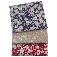 floral summer poplin apparel plain fabric100 cotton calicoprinted cloth material for diy making clothes sewingbedsheetdress