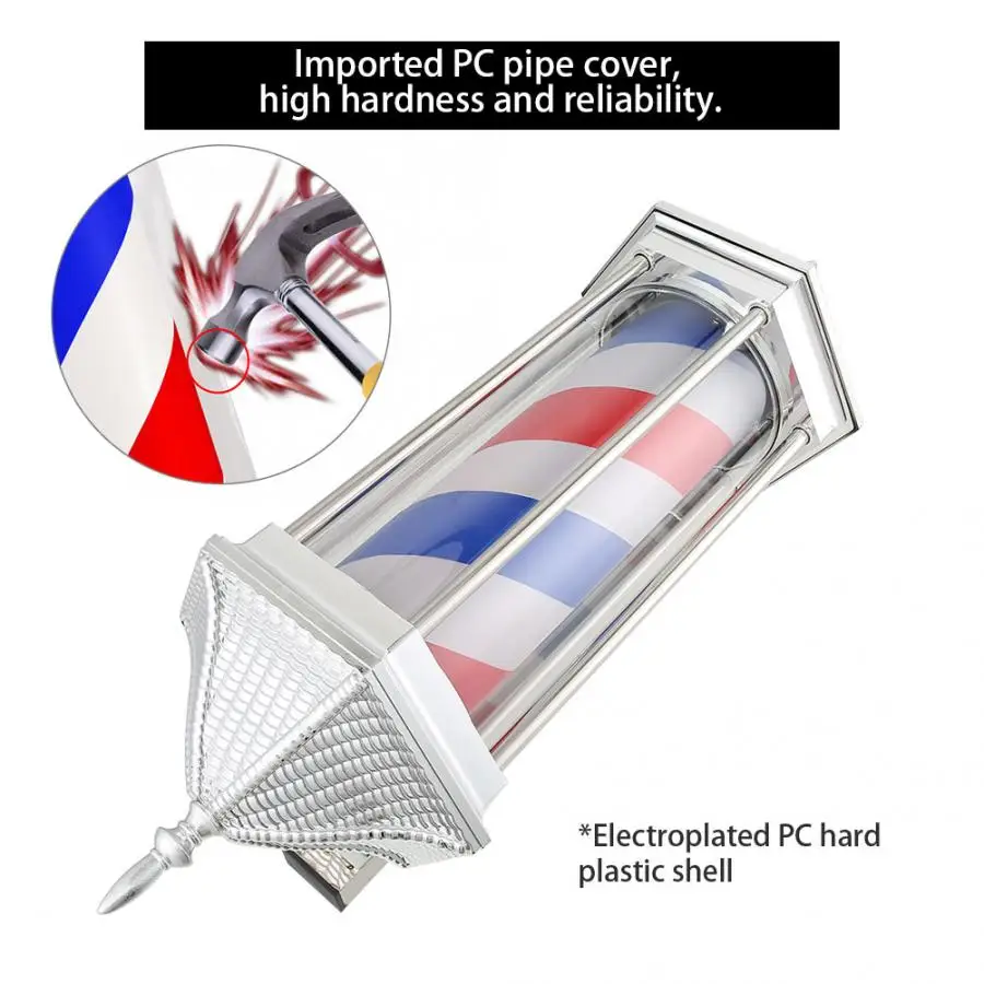 70 см Парикмахерская Полюс вращающийся светильник ing светодиодный
