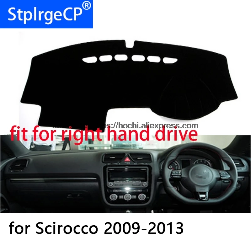 

For Volkswagen VW Scirocco right hand drive dashboard mat Protective pad black car-styling Interior Refit Sticker Mat products