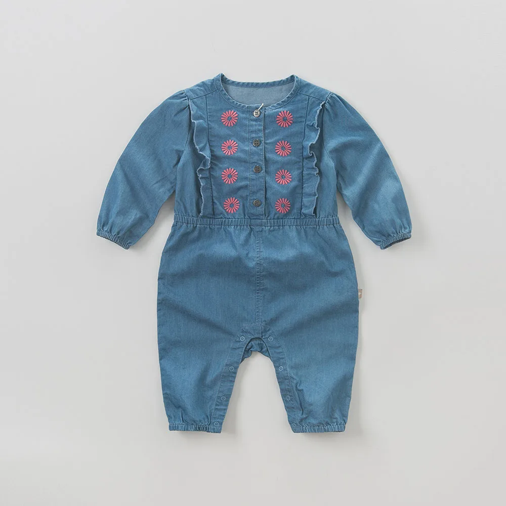 Dave bella/осенний детский хлопковый комбинезон для новорожденных Одежда младенцев