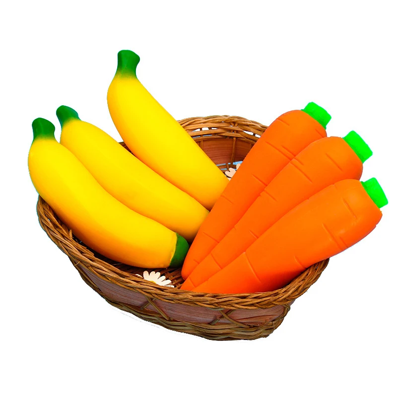 

Shapeable Banana Carrot Vegetable Squeeze Toy Novelty Fidget Toys Stress Relief Not Squish Toy Kids New Palythings