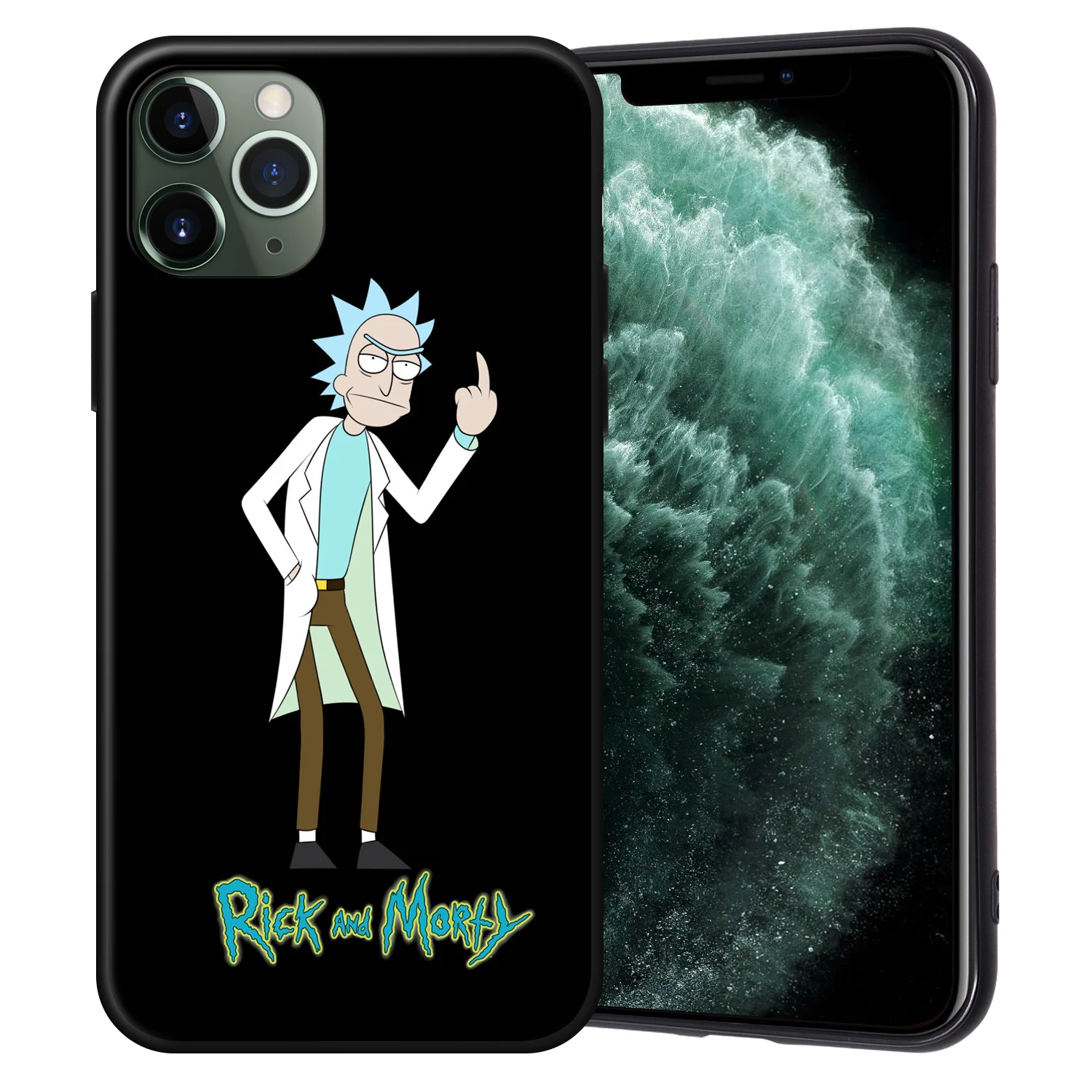Рик и Морти черный чехол ТПУ для iPhone XR XS Max X Coque для iPhone 11 Pro Max чехол для iPhone 7 8 6 6S Plus 5 5S SE Fundas - Цвет: H7252