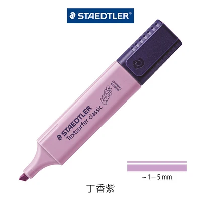 Lilac purple 2 шт STAEDTLER хайлайтер 364 C детский Макарон цвет студенческий офис основные цвета текст маркер для выделения - Цвет: Lilac purple