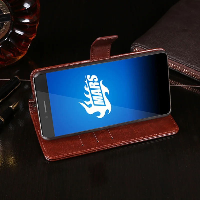 Винтажный кожаный защитный чехол-книжка высокого качества для Vernee Apollo Lite M5 Mars |