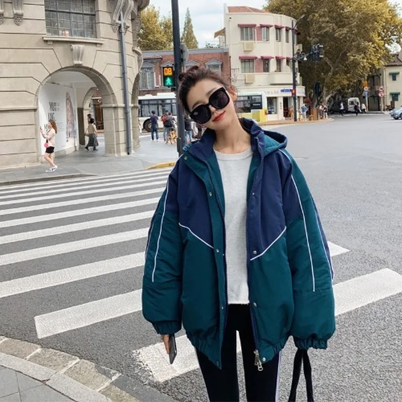 

Women's new winter work clothes padded jacket padded jacket women's bread jacket Korean style loose student padded jacket
