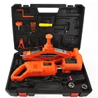 Домкрат и Гайковерт ударный, 12 в пост. Тока, 5 т (6600 фунтов), с двумя седлами, для автомобилей и внедорожников, оранжевого цвета, QZ015