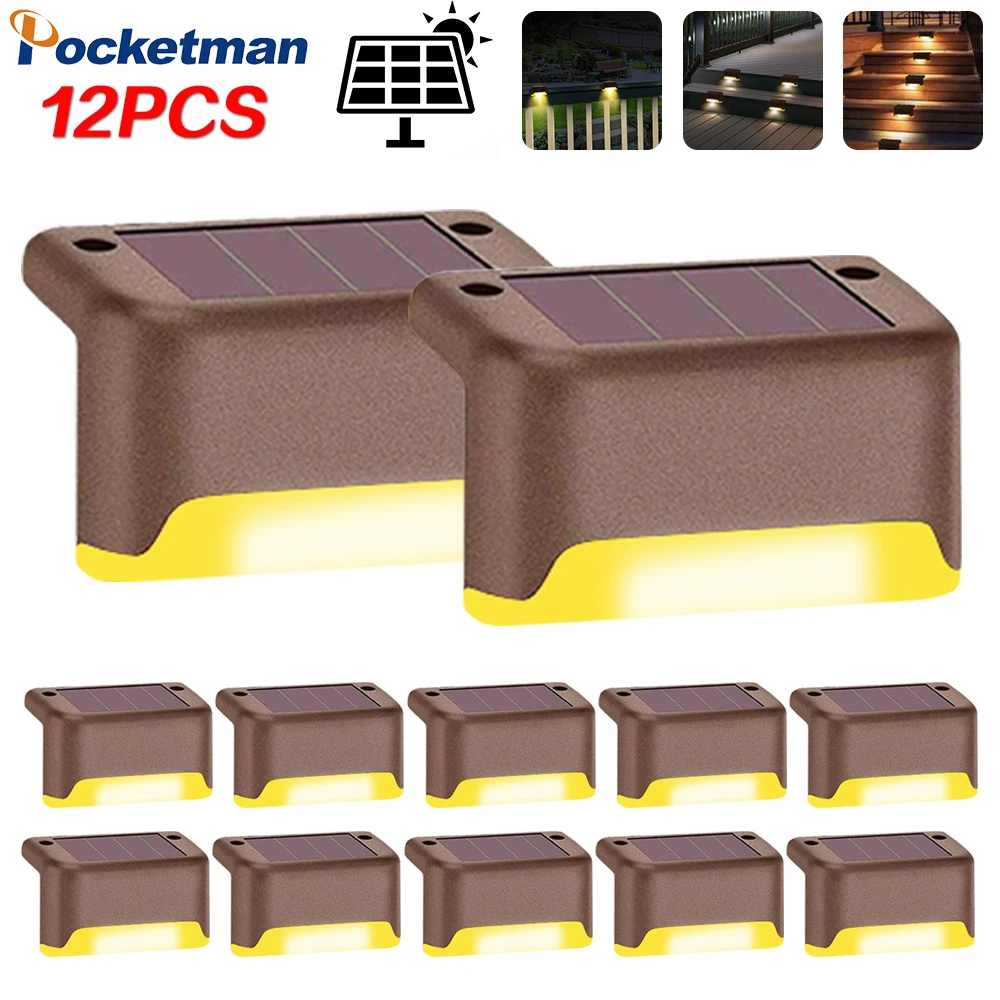 Мощный солнечный светильник палубы s шаговый уличный Водонепроницаемый